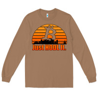 Toasted Coconut just hodl it new orleans skyline retro sunset Long Sleeve Tee - Jasminsmagicworld