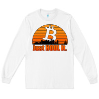 White just hodl it new orleans skyline retro sunset Long Sleeve Tee - Jasminsmagicworld