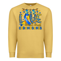 Antique Gold love doesn t count chromosomes Premium Sweatshirt - Artiststas