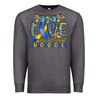 Charcoal Heather love doesn t count chromosomes Premium Sweatshirt - Artiststas
