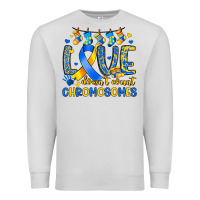 Dove Grey love doesn t count chromosomes Premium Sweatshirt - Artiststas