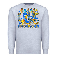 Heather Grey love doesn t count chromosomes Premium Sweatshirt - Artiststas