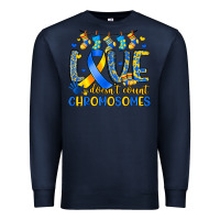 Navy love doesn t count chromosomes Premium Sweatshirt - Artiststas