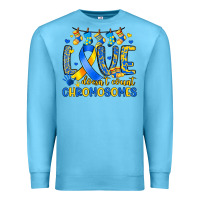 Ocean Blue love doesn t count chromosomes Premium Sweatshirt - Artiststas