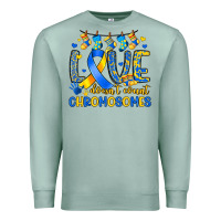 Seafoam love doesn t count chromosomes Premium Sweatshirt - Artiststas