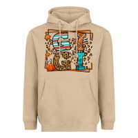 Mushroom Fall Autumn Leopard Gigi Heavyweight Hoodie - LillyAllenDesigns