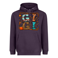 Plum Fall Autumn Leopard Gigi Heavyweight Hoodie - LillyAllenDesigns