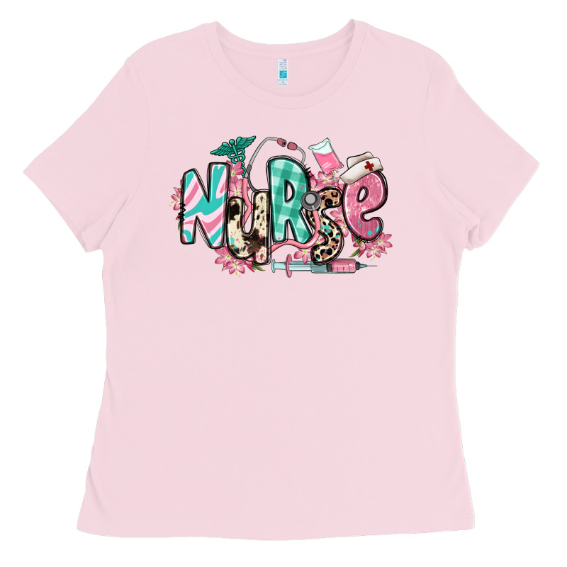 Floral Nurse Ladies Tee by RanaPortraitStore | Teevron