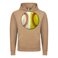 Vintage Coffee half baseball softball Vintage Hoodie - JahusDesignShop