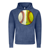 Vintage Denim half baseball softball Vintage Hoodie - JahusDesignShop