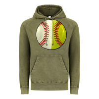 Vintage Olive half baseball softball Vintage Hoodie - JahusDesignShop