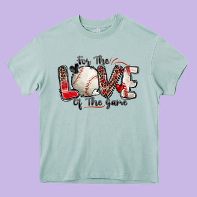 For The Love Of The Game Baseball Heavy Core Tee Designed By Zillion Design Studio