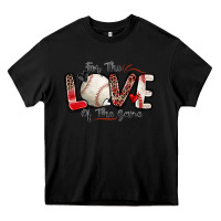 Black for the love of the game baseball Heavy Core Tee - Zillion Design Studio