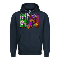 Navy halloween rn Zipper Hoodie - NancyCooperArtShop