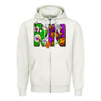 Oatmeal Heather halloween rn Zipper Hoodie - NancyCooperArtShop