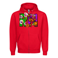 Red halloween rn Zipper Hoodie - NancyCooperArtShop
