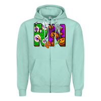 Seafoam halloween rn Zipper Hoodie - NancyCooperArtShop