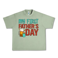 Oil Green my first father's day Urban Heavy Tee - Artiststas