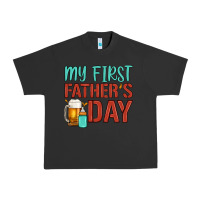 Pigment Black my first father's day Urban Heavy Tee - Artiststas