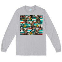 Moon Dust western horseshoe sunflower brown cow Long Sleeve Tee - BarkalooDesign