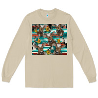 Mushroom western horseshoe sunflower brown cow Long Sleeve Tee - BarkalooDesign