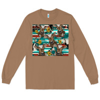 Toasted Coconut western horseshoe sunflower brown cow Long Sleeve Tee - BarkalooDesign