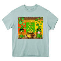Arona st patricks gnomes and coins with shamrock Heavy Core Tee - Artiststas