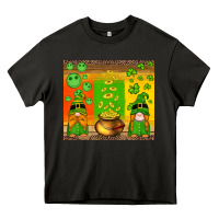 Asphalt st patricks gnomes and coins with shamrock Heavy Core Tee - Artiststas