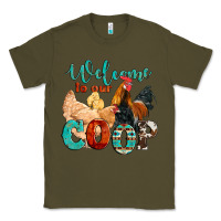 Army Green welcome to our coop Classic Tee - Artiststas