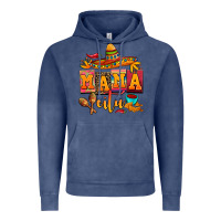 Vintage Denim mama cita cinco de mayo Vintage Hoodie - AdoDesignShop