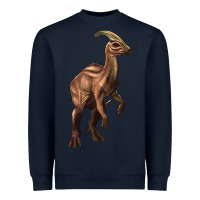Navy parasaurolophus Heavyweight Sweatshirt - Artiststas