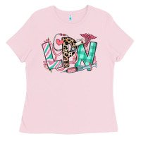 Bubblegum Pink floral lpn licensed practical nurse Ladies Tee - RanaPortraitStore