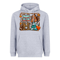 Heather Grey Fall American Football Autumn Mama Heavyweight Hoodie - LillyAllenDesigns