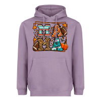 Lavender Fall American Football Autumn Mama Heavyweight Hoodie - LillyAllenDesigns