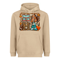 Mushroom Fall American Football Autumn Mama Heavyweight Hoodie - LillyAllenDesigns