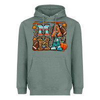 Sage Fall American Football Autumn Mama Heavyweight Hoodie - LillyAllenDesigns