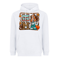 White Fall American Football Autumn Mama Heavyweight Hoodie - LillyAllenDesigns