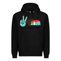 Black Peace Love Camp Premium Hoodie - Bettercallsaul