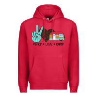 Cardinal Peace Love Camp Premium Hoodie - Bettercallsaul