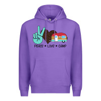 Peace Love Camp Premium Hoodie | Teevron