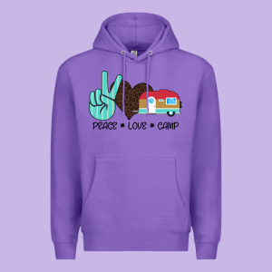 Peace Love Camp Premium Hoodie Designed By Bettercallsaul