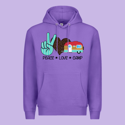 Peace Love Camp Premium Hoodie Designed By Bettercallsaul