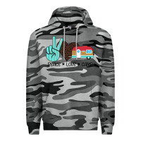 Slate Camo Peace Love Camp Premium Hoodie - Bettercallsaul