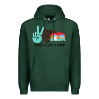 Sports Green Peace Love Camp Premium Hoodie - Bettercallsaul