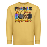 Antique Gold fragile like a bomb ready to explode Premium Sweatshirt - Artiststas