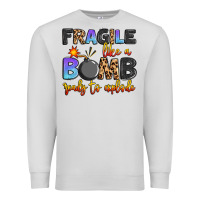 Dove Grey fragile like a bomb ready to explode Premium Sweatshirt - Artiststas