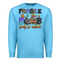 Ocean Blue fragile like a bomb ready to explode Premium Sweatshirt - Artiststas