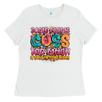 White some moms too much it's me,i'm some moms Ladies Tee - JahusDesignShop