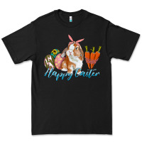 Black happy easter bunny carrots and eggs Premium Tee - RanaPortraitStore