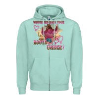 Seafoam whose bed have youre boots been under Zipper Hoodie - NancyCooperArtShop